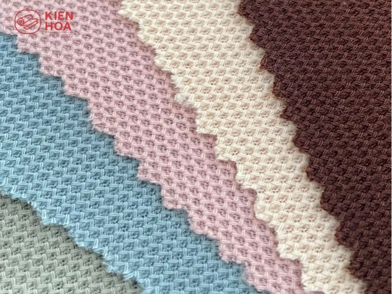 Vải cá sấu ít nhăn, độ bền cao, giữ màu tốt