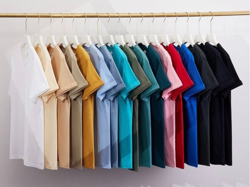 Vải cotton poly may áo thun mang lại độ bền cao, thấm hút tốt
