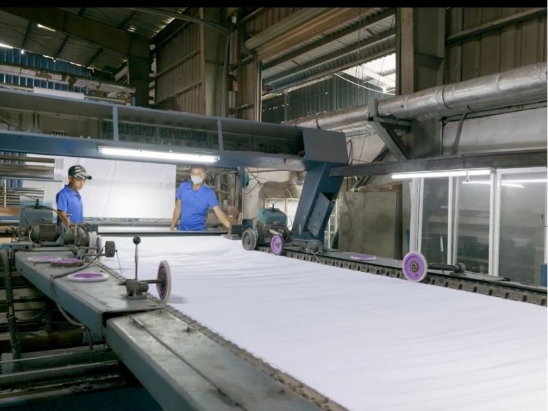 Xưởng sản xuất vải cotton Kiến Hòa