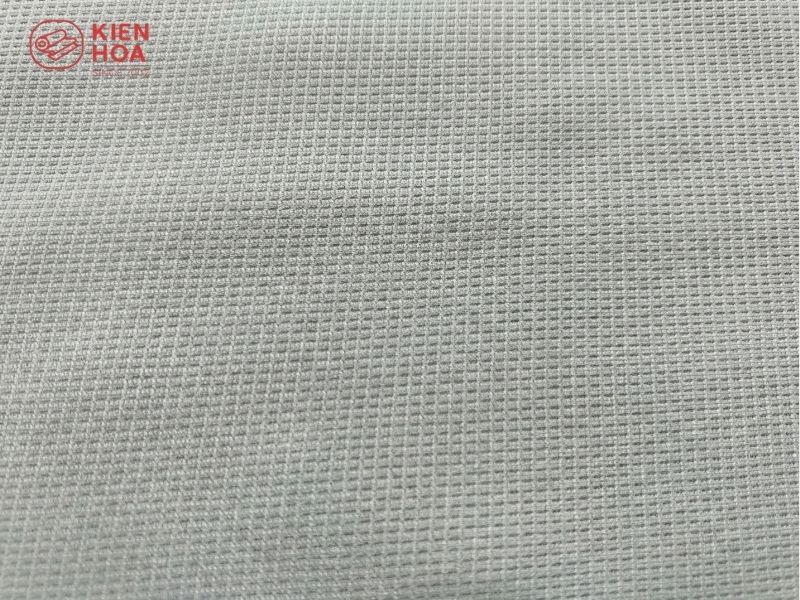 Họa tiết ô vuông caro chìm trên bề mặt vải thun