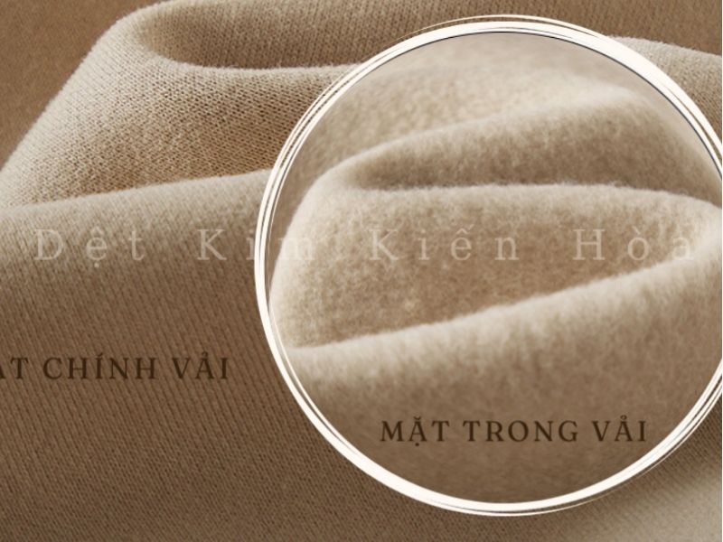 Mặt trong vải nỉ bông