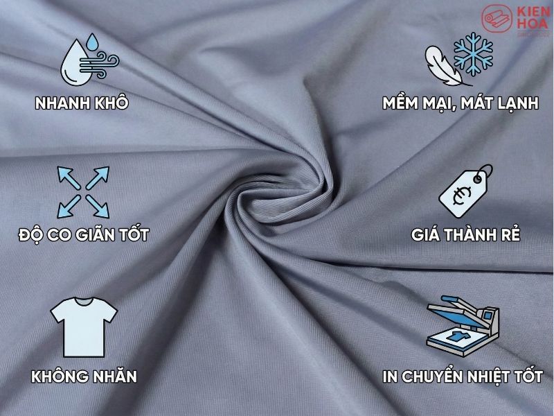 Ưu điểm của chất vải thun lạnh