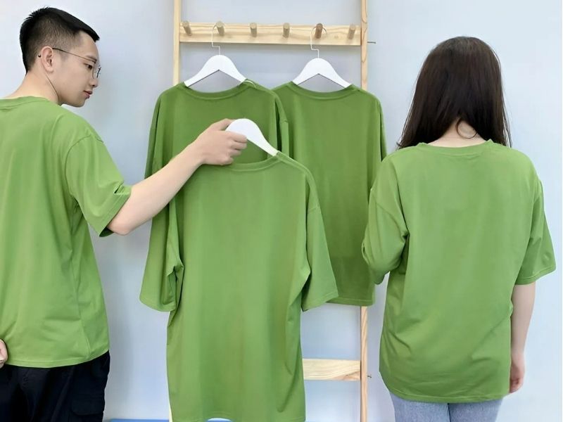 Vải thun TC may áo phông