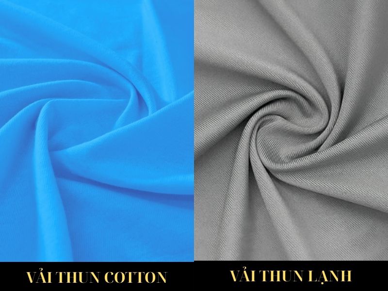 Vải thun lạnh và thun cotton
