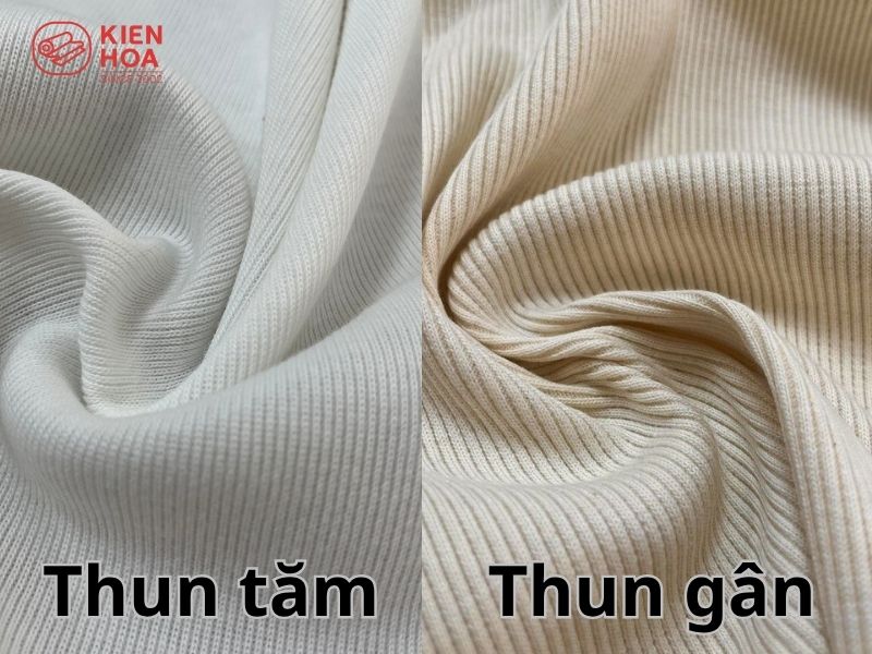 Vải thun tăm gân và vải thun gân