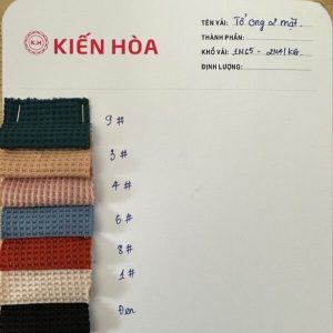 Bảng màu vải tổ ong