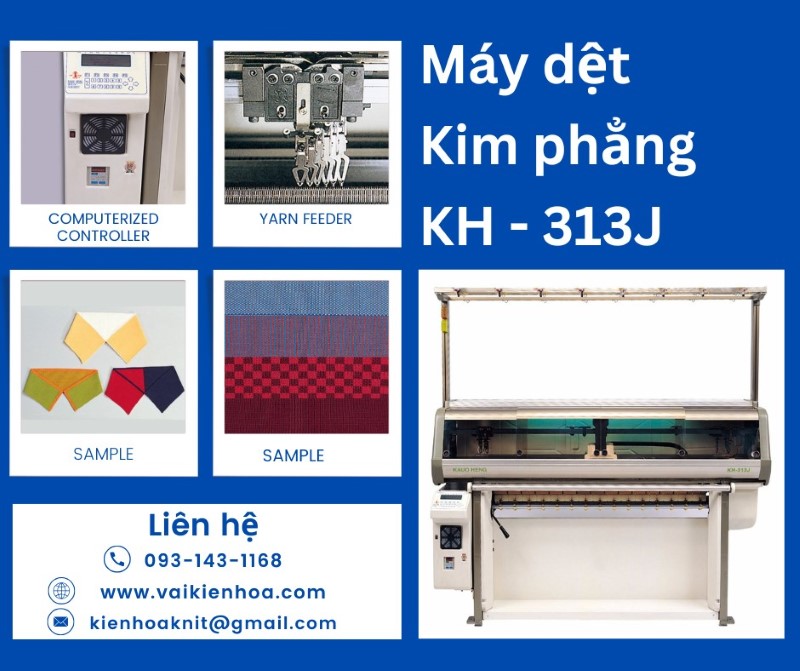 Máy dệt kim phẳng KH-313J