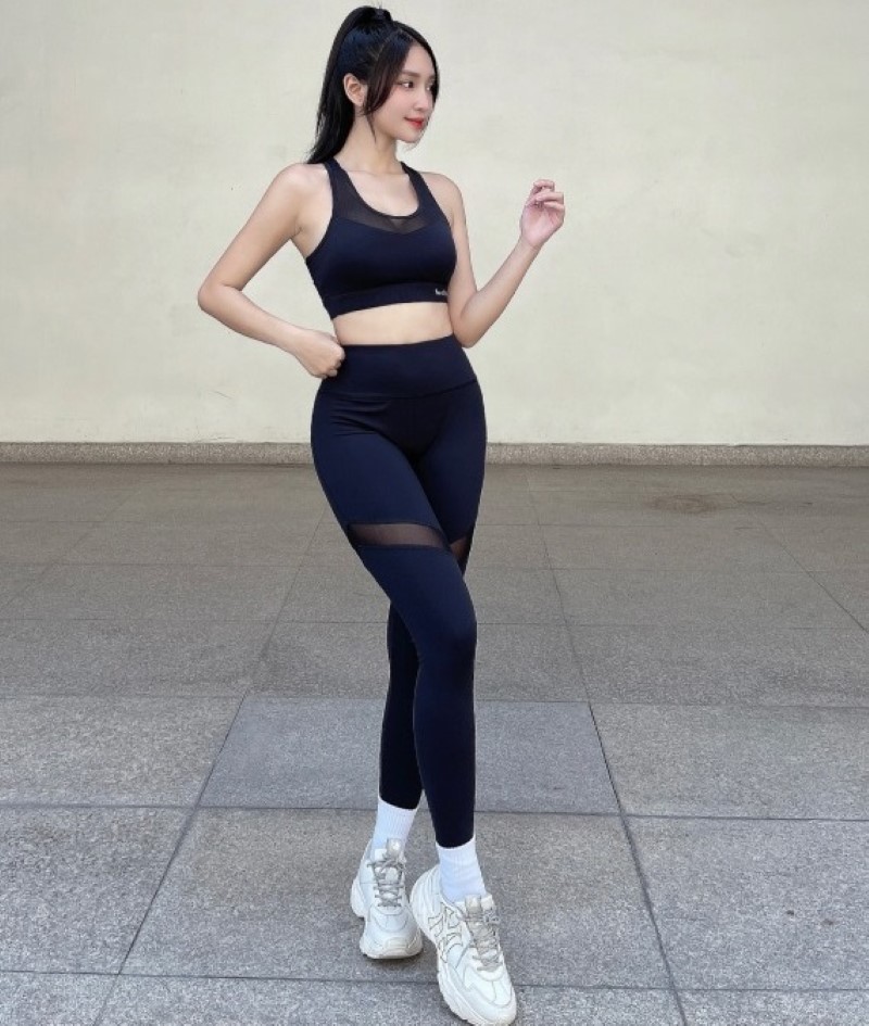 Đồ tập gym vải poly bột