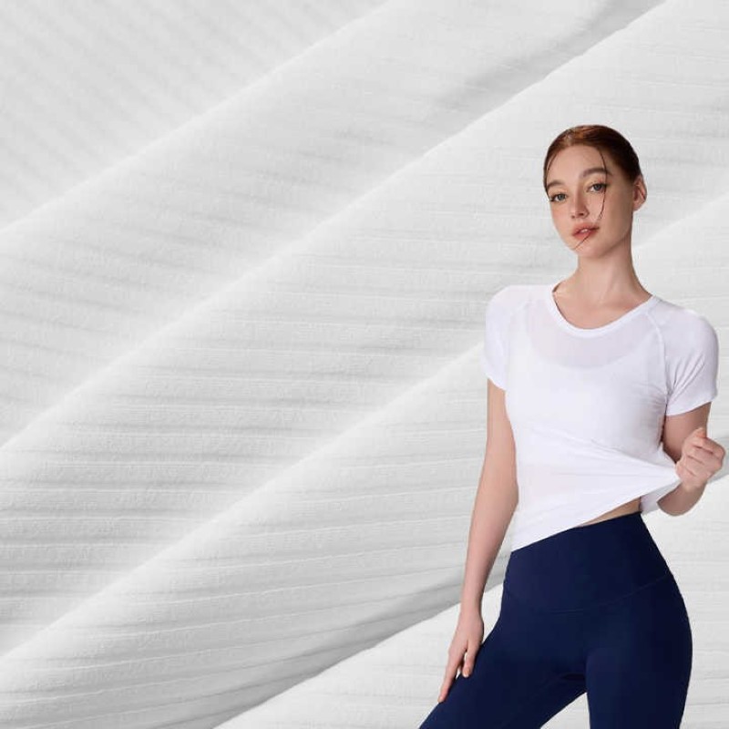 Vải bo gân CVC co giãn và đàn hồi tốt
