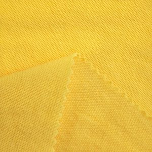 Vải cá sấu CVC 65/35 màu vàng