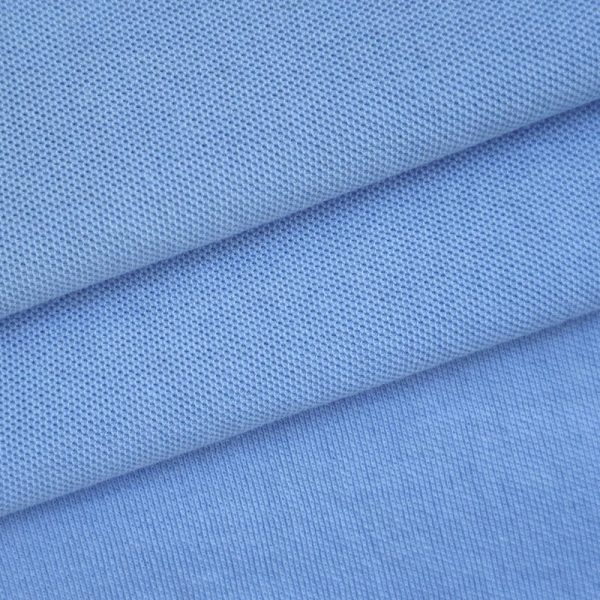 Vải cá sấu CVC 65/35 màu xanh