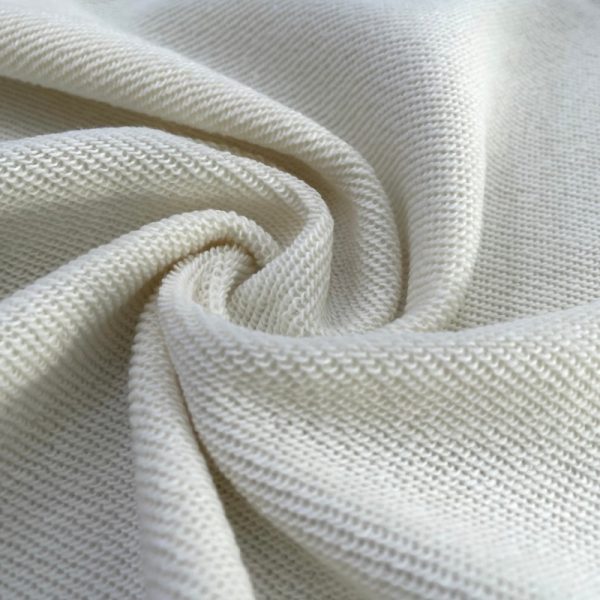 Vải chân cua cotton 100% màu trắng