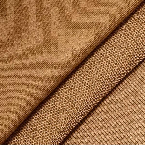 Vải chân cua Poly màu nâu