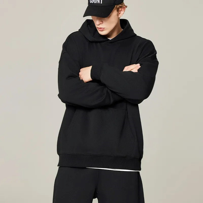 Vải da cá CVC 60/40 may áo hoodie