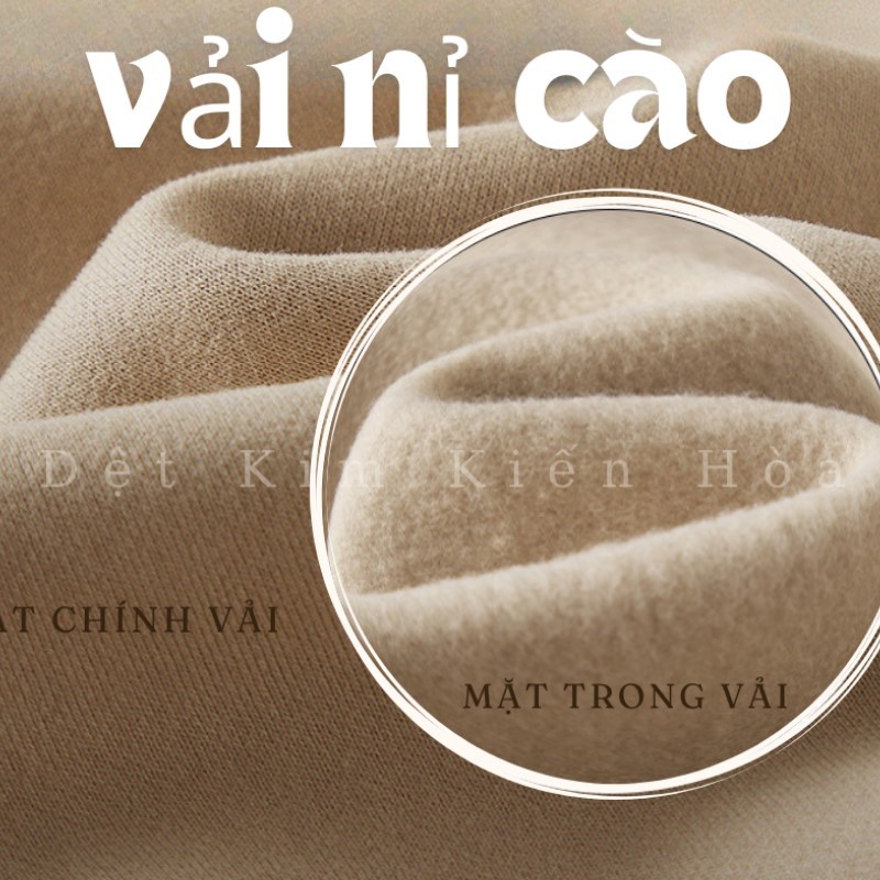 Vải nỉ bông CVC 60/40 mặt trong mềm mại