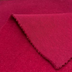 Vải nỉ bông CVC 60/40 màu đỏ