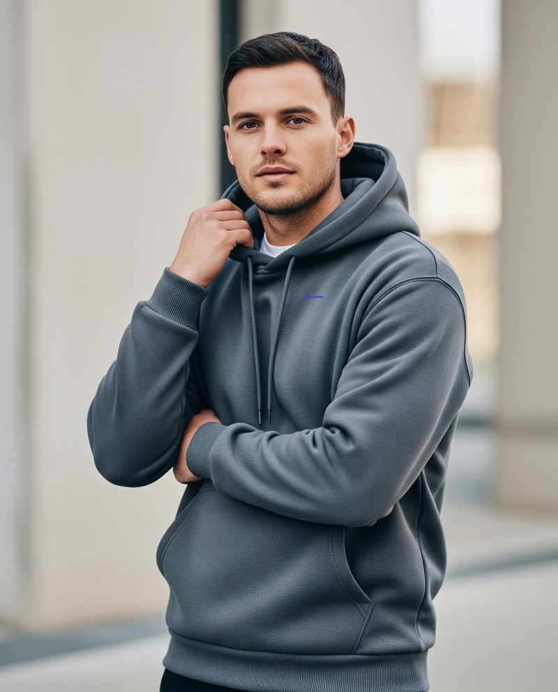 Vải nỉ cào bông cotton CVC 6040 may áo hoodie