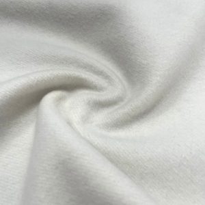 Vải nỉ cào cotton 100% màu trắng