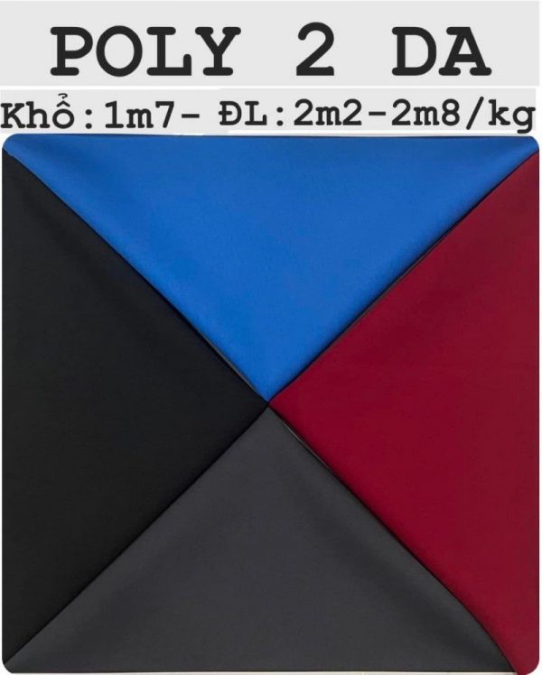 Vải poly 2 da