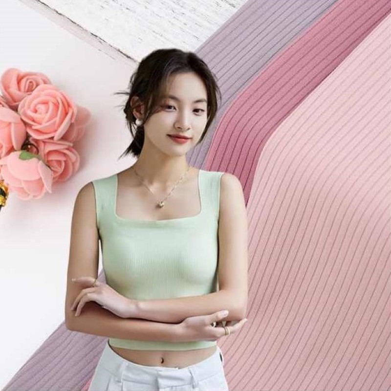 Vải thun bo rib may trang phục body