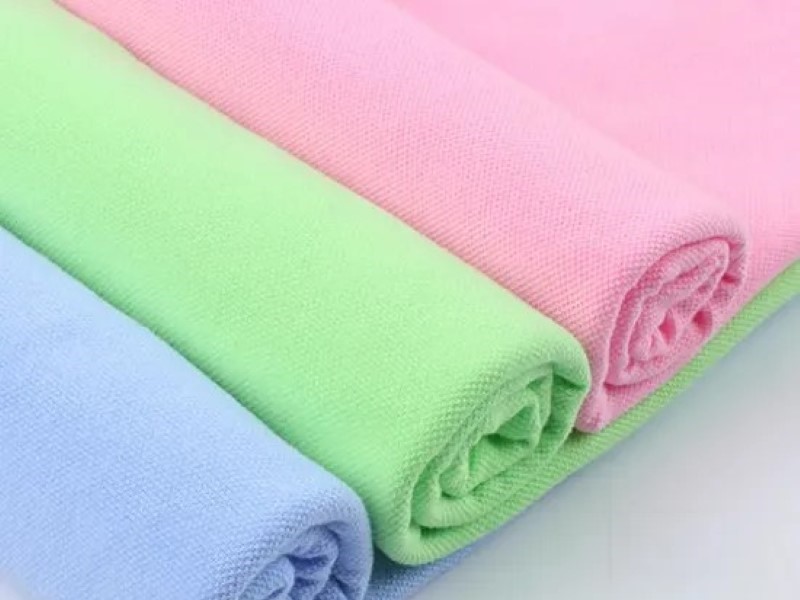 Vải thun cá sấu CVC khả năng giữ màu và form dáng tốt