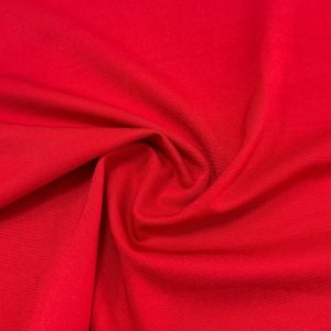 Vải thun poly 4 chiều màu đỏ
