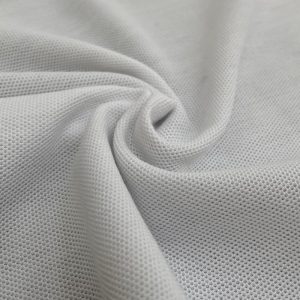 Vải cá sấu 6 góc màu trắng