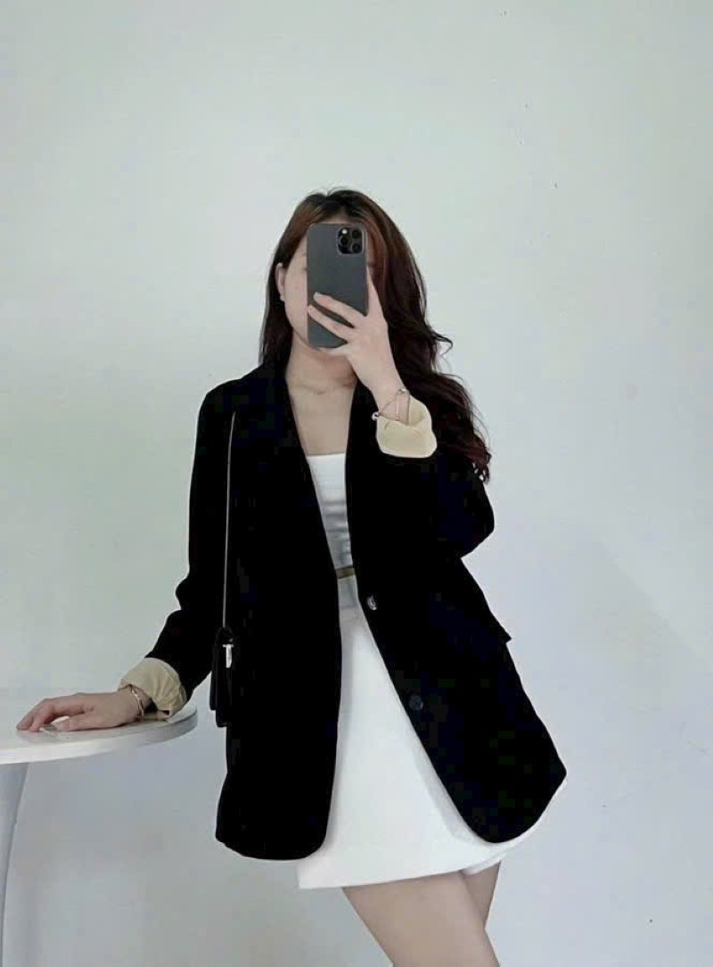 Vải tuyết mưa may áo blazer