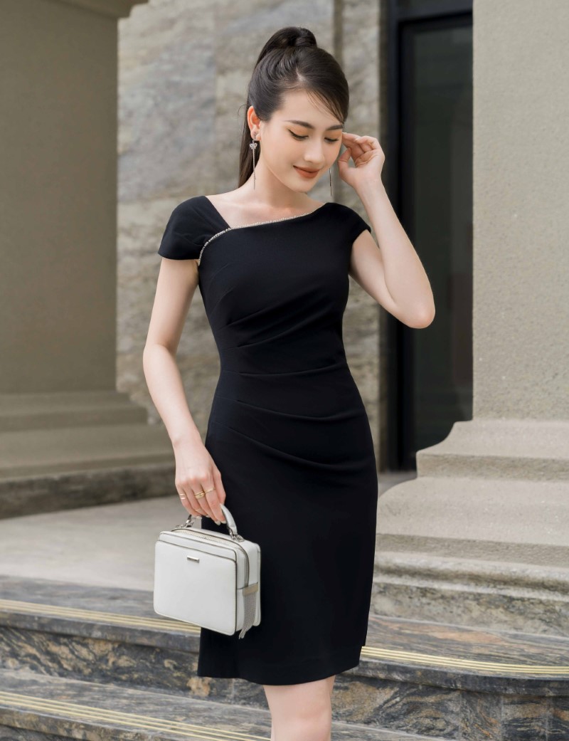 Vải Umi may váy đầm