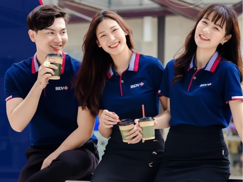 Vải CVC may đồng phục công ty