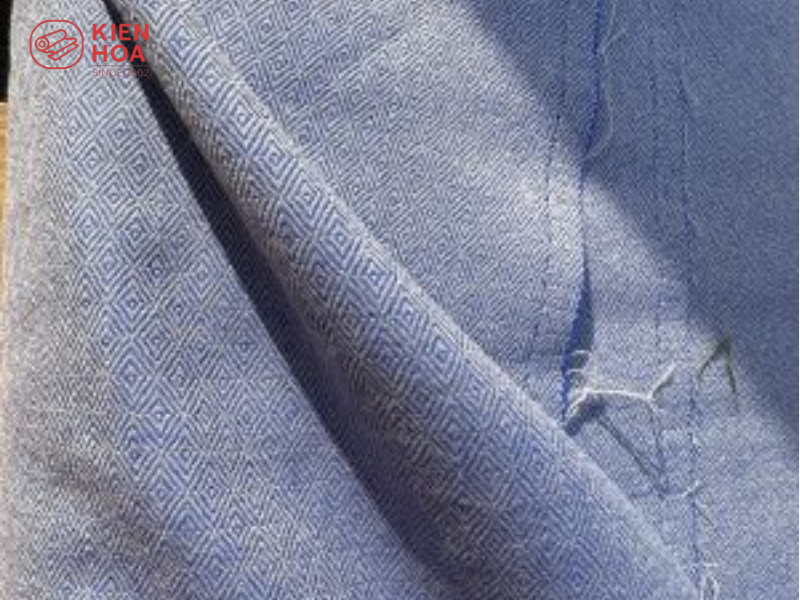 Vải cotton twill kiểu dệt kim cương