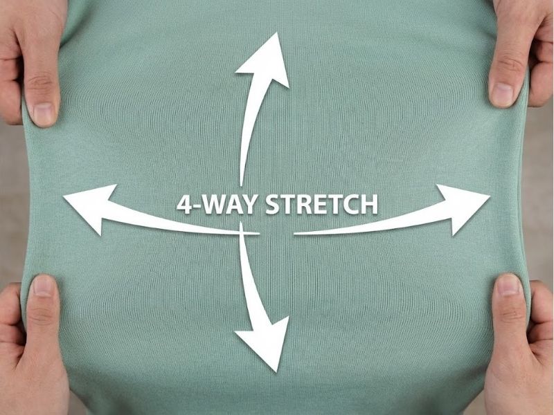 Chất liệu spandex cotton co giãn 4 chiều