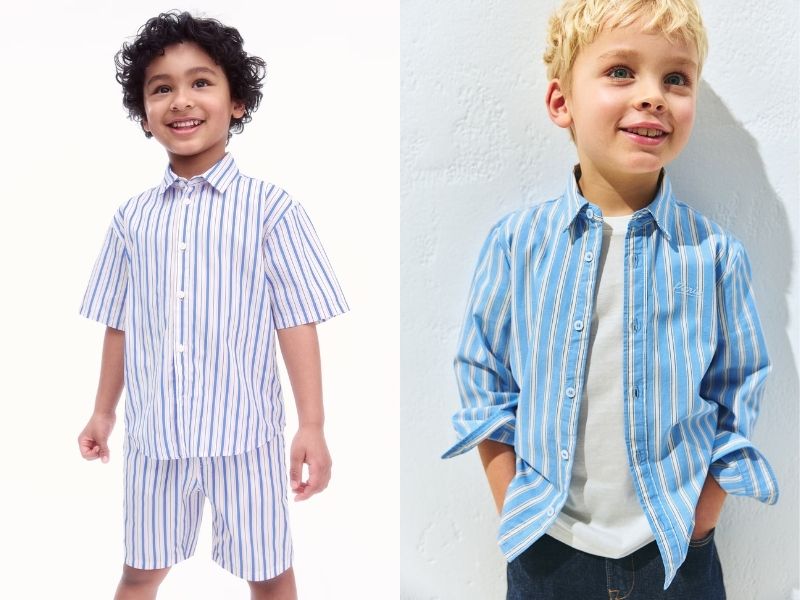 Cotton poplin may đồ trẻ em