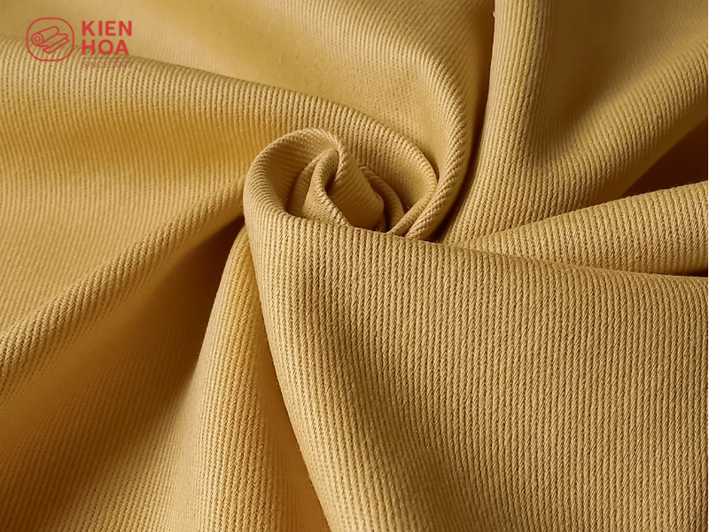 Cotton twill có cấu trúc dệt vân chéo
