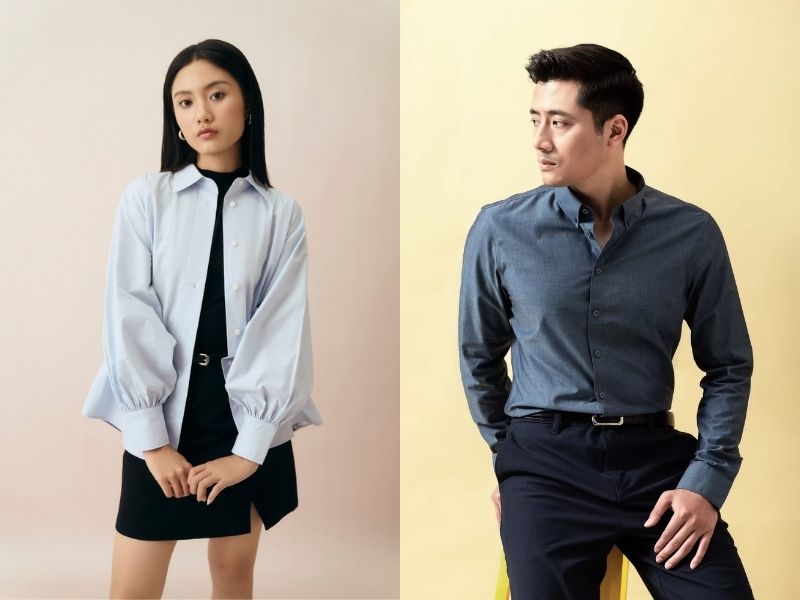 Poplin cotton may áo sơ mi