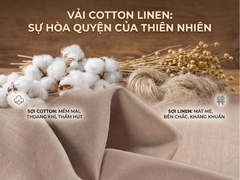 Thành phần vải cotton linen