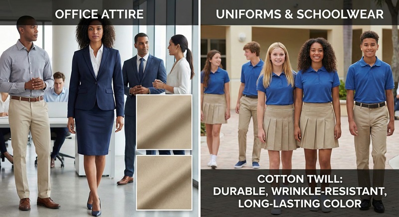 Ứng dụng vải cotton Twill trong thời trang