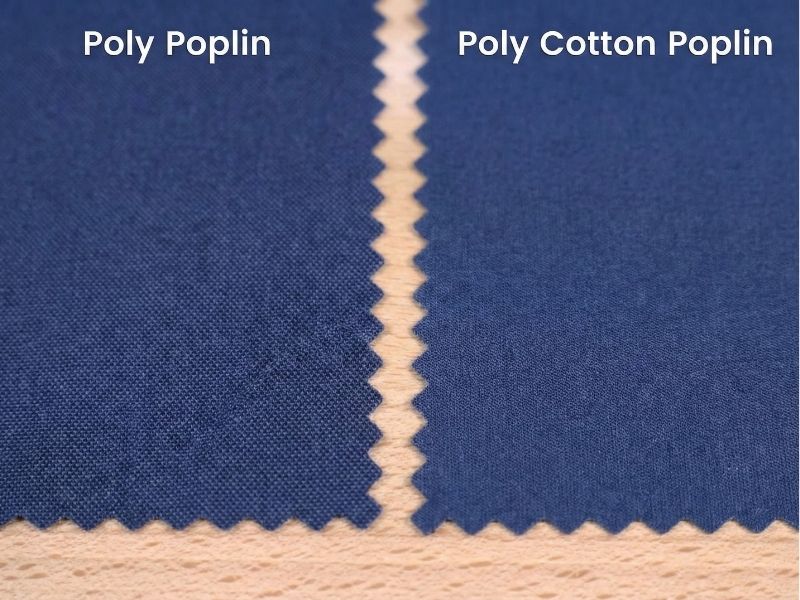 Vải cotton poly poplin và poly poplin