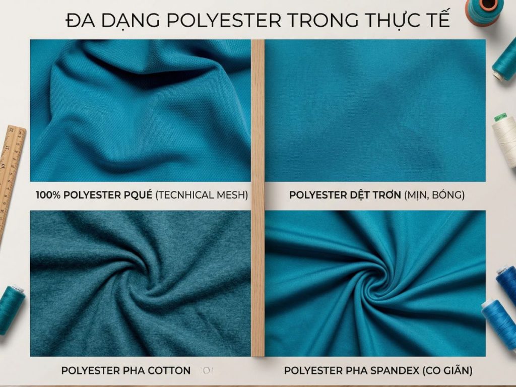 Sự đa dạng của vải poly trong thời trang