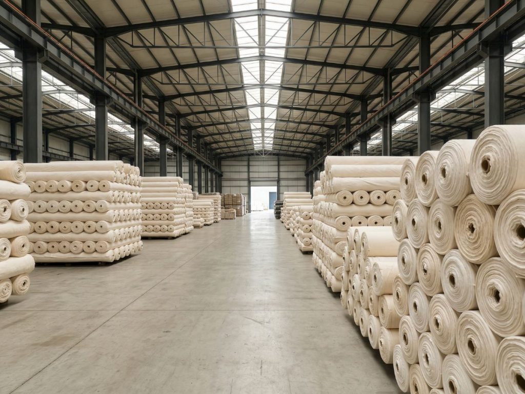 Xưởng sản xuất vải poly Kiến Hòa