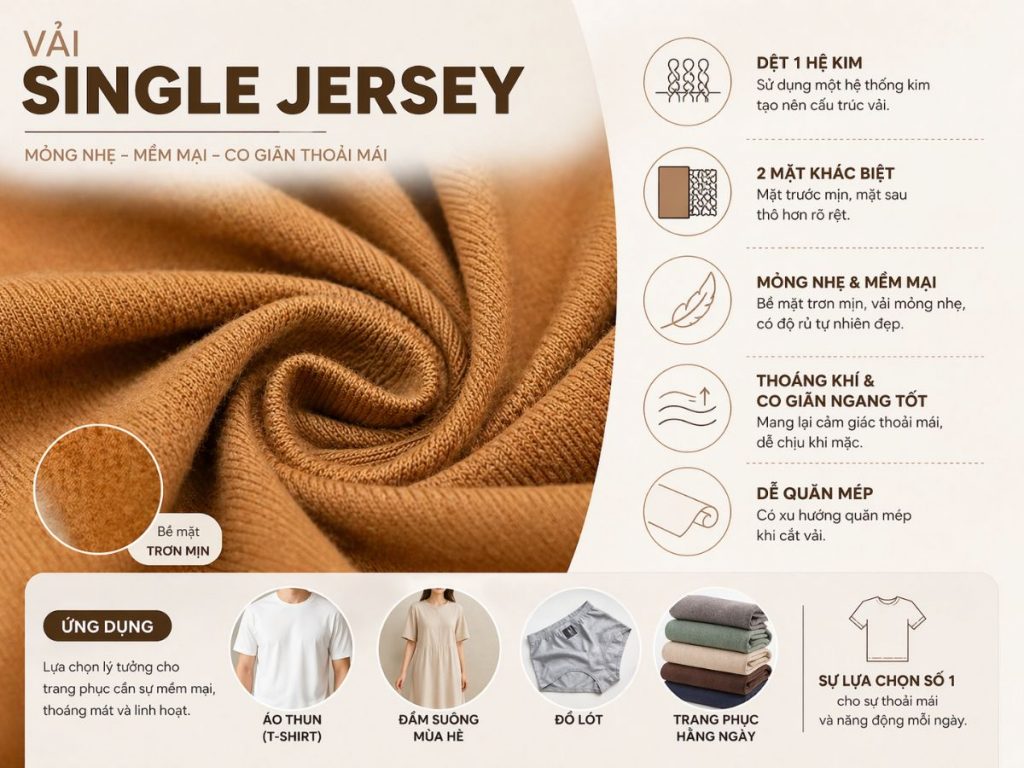Kiểu dệt single jersey