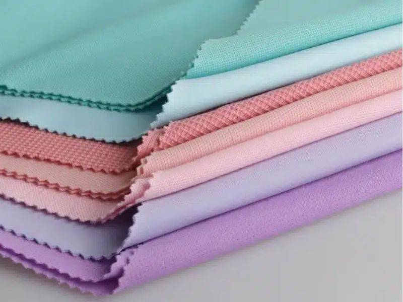 Vải tổng hợp đa dạng màu sắc bắt màu tốt